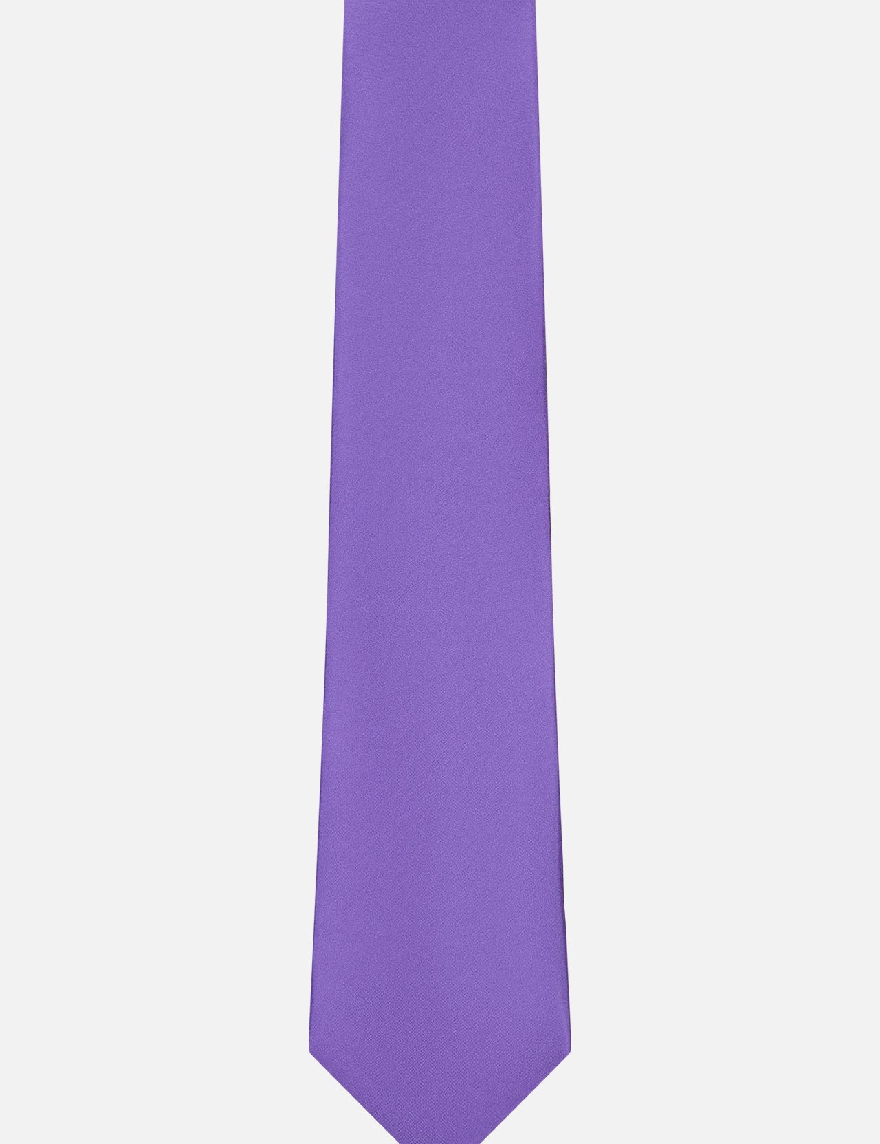 The RALPH LAUREN PURPLE LABEL Tie, crafted in solid purple silk, is shown against a plain white background.