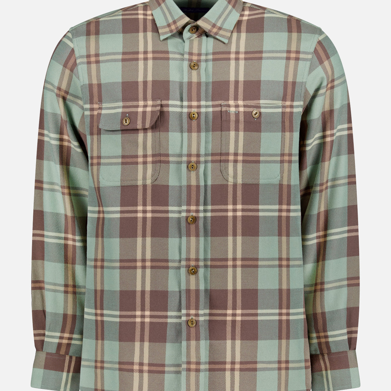 Yarn Dye Plaid Long Sleeve Sport Shirt (14691014771051)