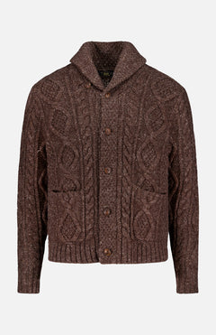 RALPH LAUREN RRLCableknit Shawl Collar Cardigan SweaterA.K. Rikk's