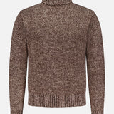 Cableknit Turtleneck Sweater