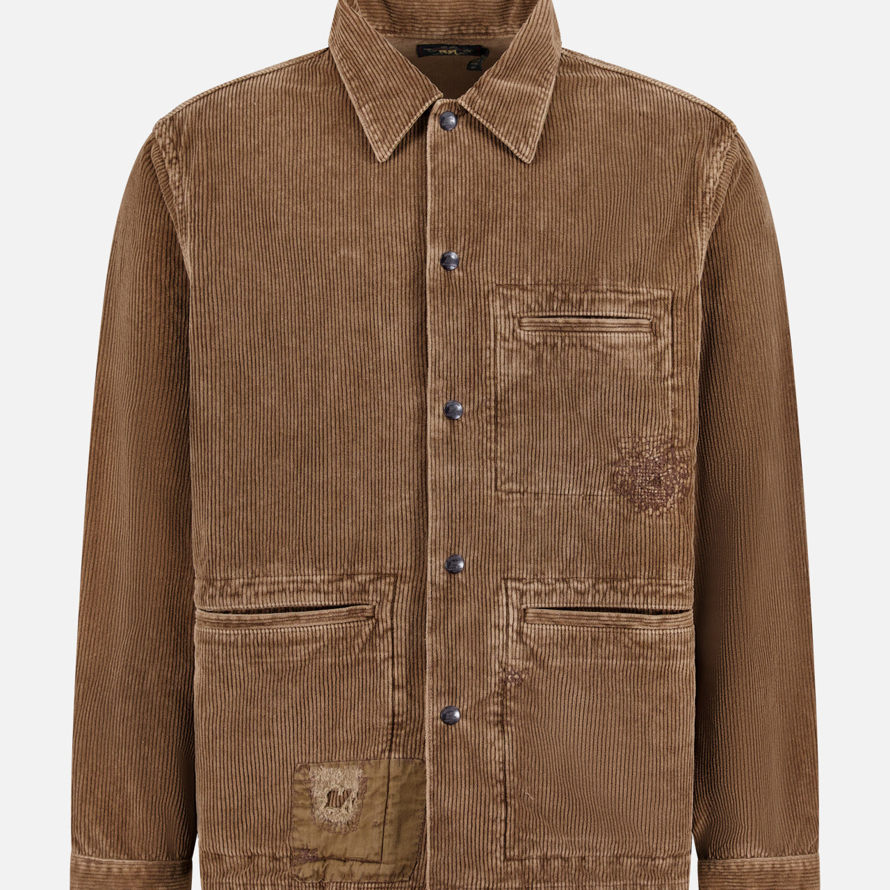 Corduroy 3-Pocket Eastwood Overshirt W/ Patch Repairs (14710248079723)