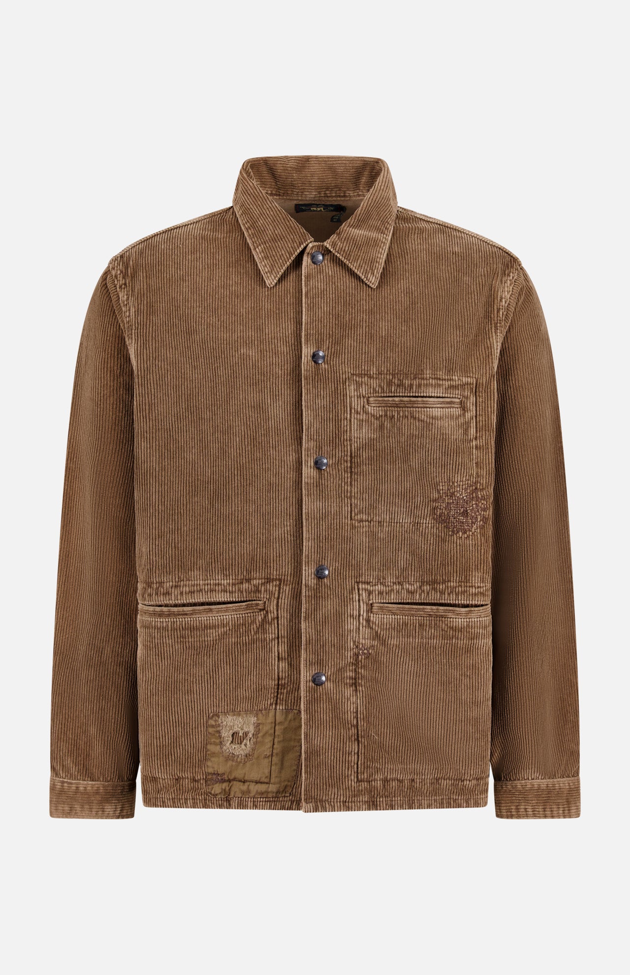 Corduroy 3-Pocket Eastwood Overshirt W/ Patch Repairs (14710248079723)
