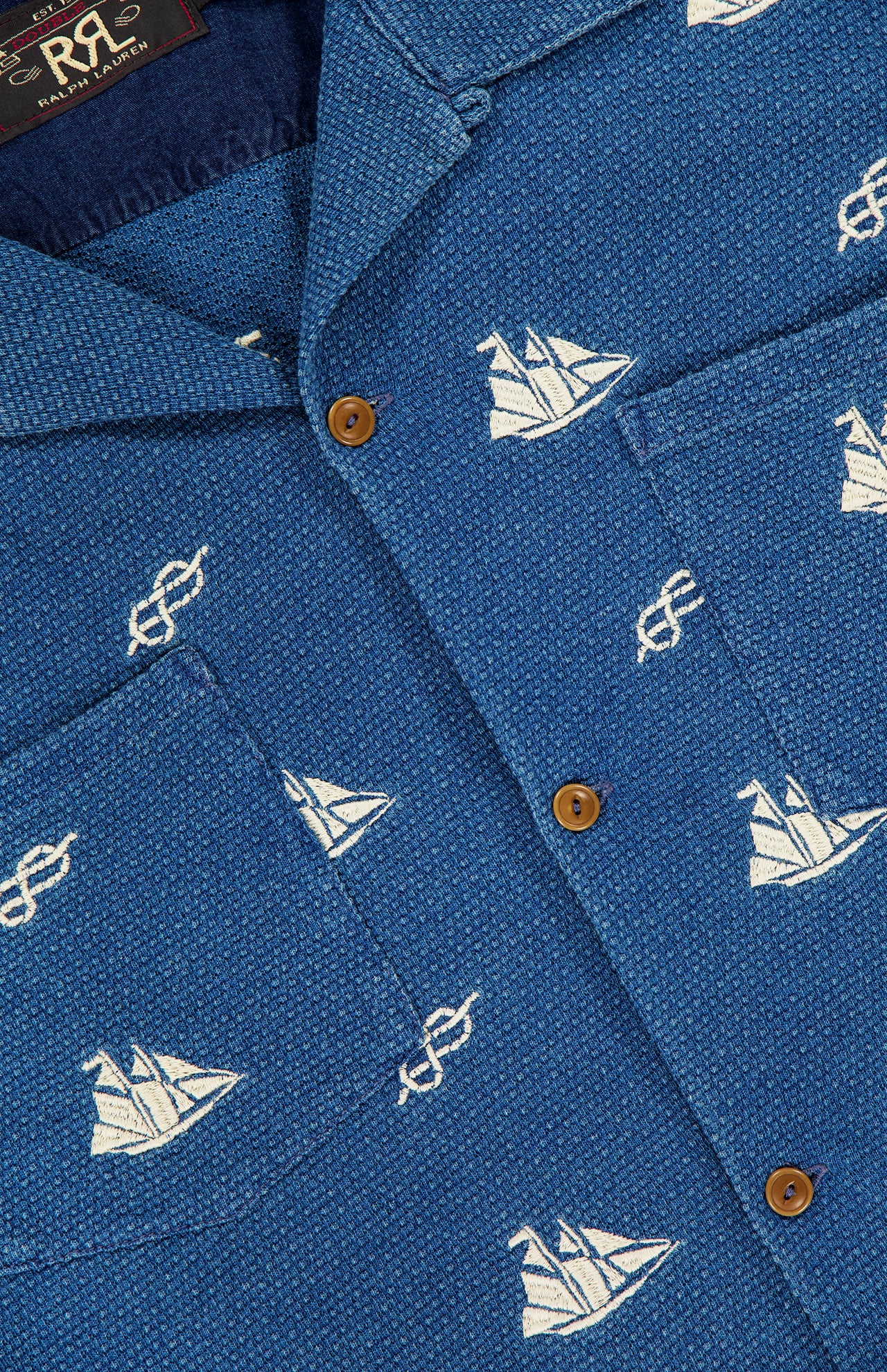 Marshall Embroidered Camp Shirt (14640792273259)