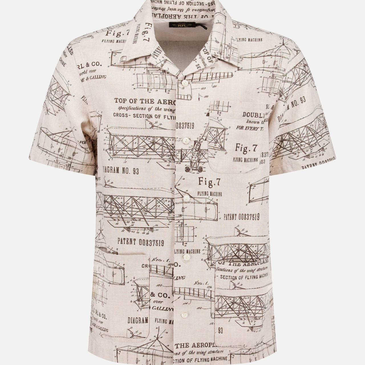 Printed 3-Pockets SS Sport Shirt (14640792338795)
