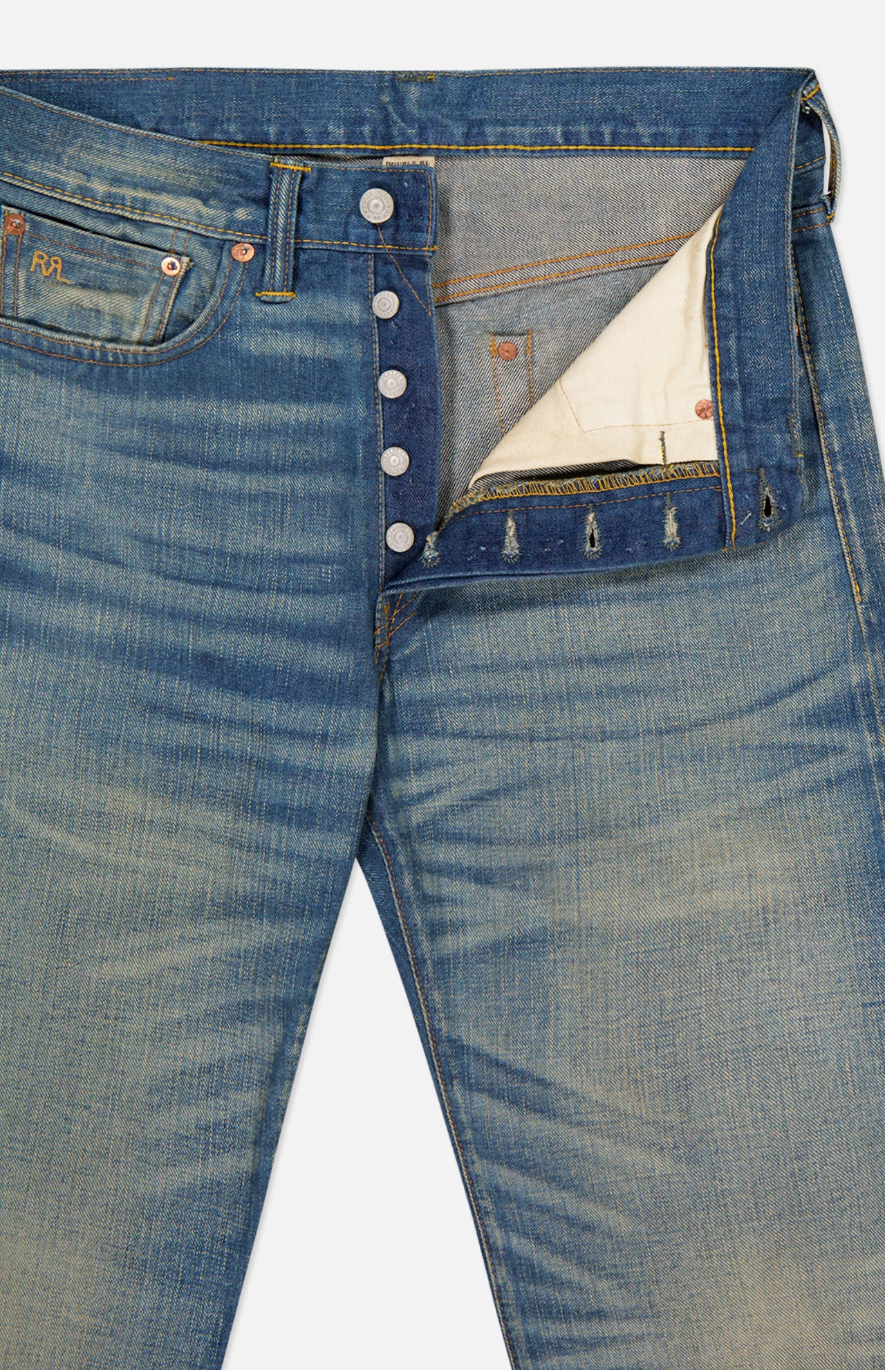 Straight Fit Cotton Selvedge Denim (14702942912875)