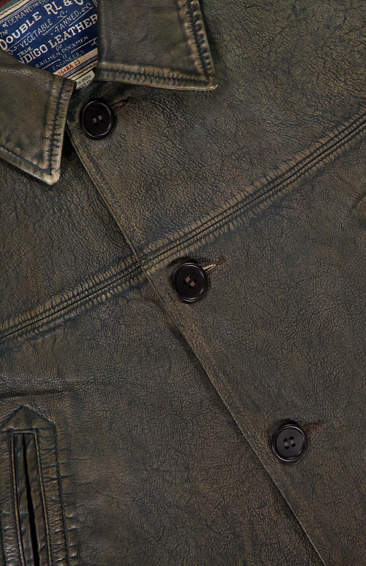 Vintage Indigo Leather Dorey Jacket (14702942945643)