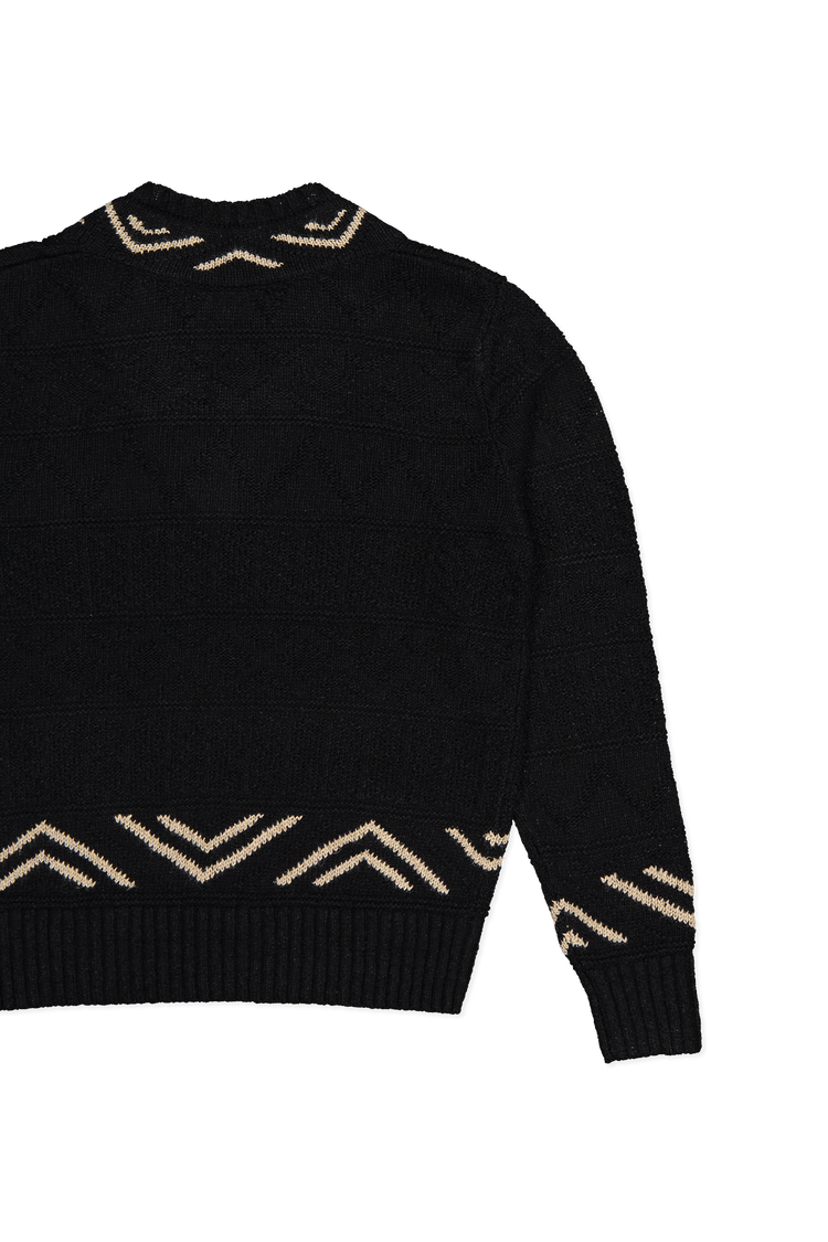 Pattern V-Neck Sweater (7157377826931)