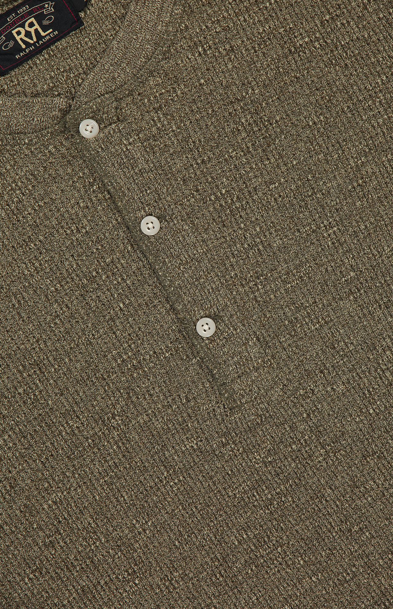 Waffle-Knit Henley Shirt (7182466383987)