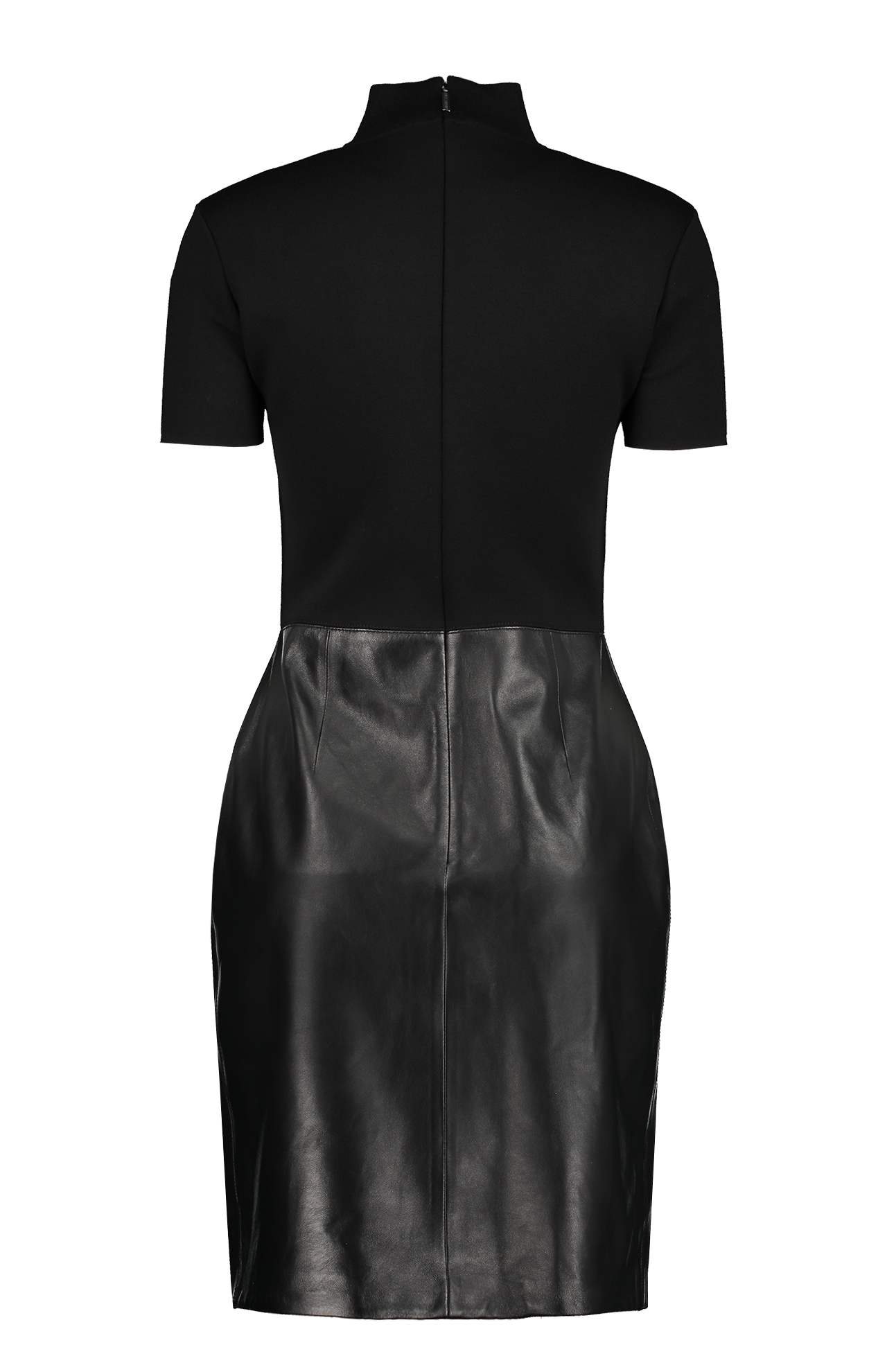 Short Sleeve Mockneck Dress (7166391877747)