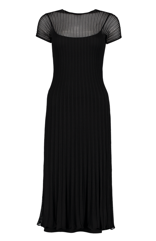 Cap Sleeve Crewneck Dress (7166391812211)