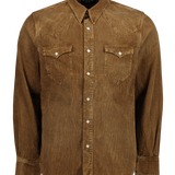 Slim Fit Corduroy Western Shirt (7182466318451)