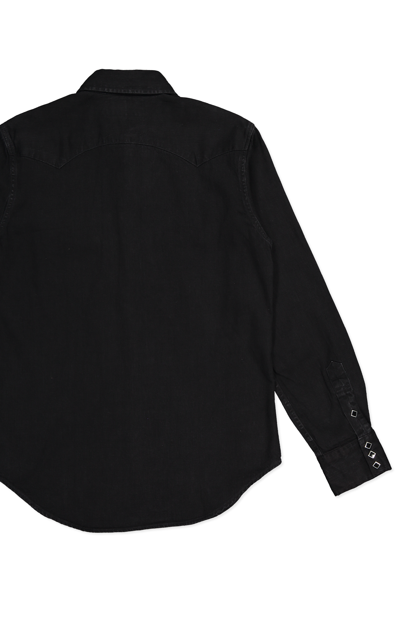 Slim Fit Denim Western Shirt (7182466285683)
