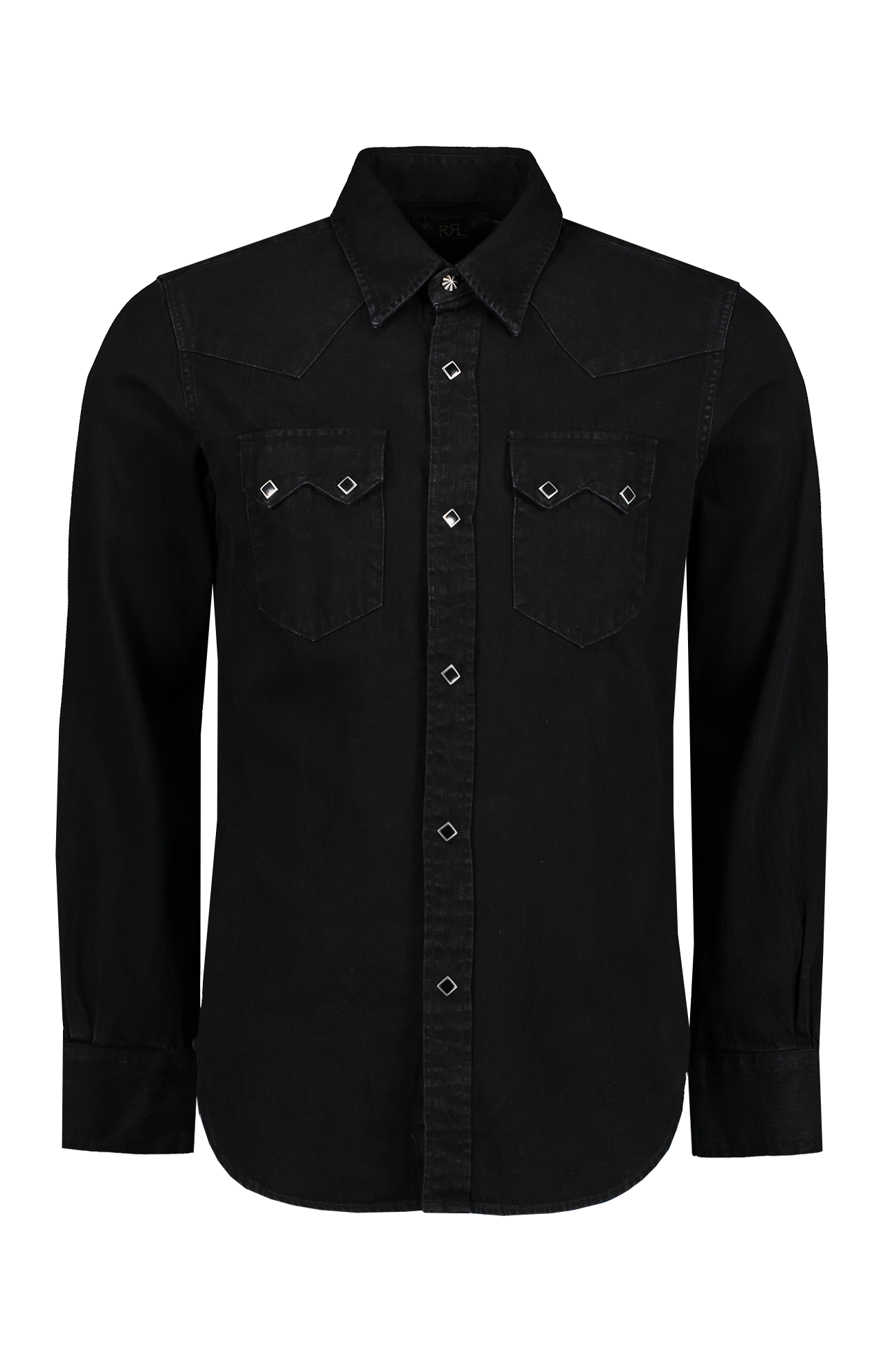 Slim Fit Denim Western Shirt (7182466285683)