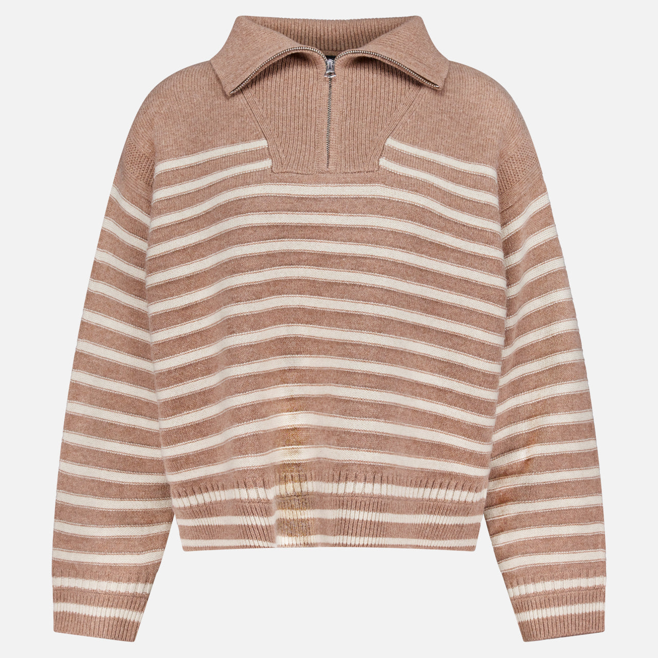 RAG & BONERaven Stripe Half Zip Up SweaterA.K. Rikk's