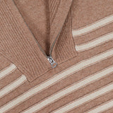 RAG & BONERaven Stripe Half Zip Up SweaterA.K. Rikk's