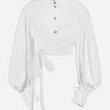 ZIMMERMANNRebellion Poplin Wrap BlouseA.K. Rikk's