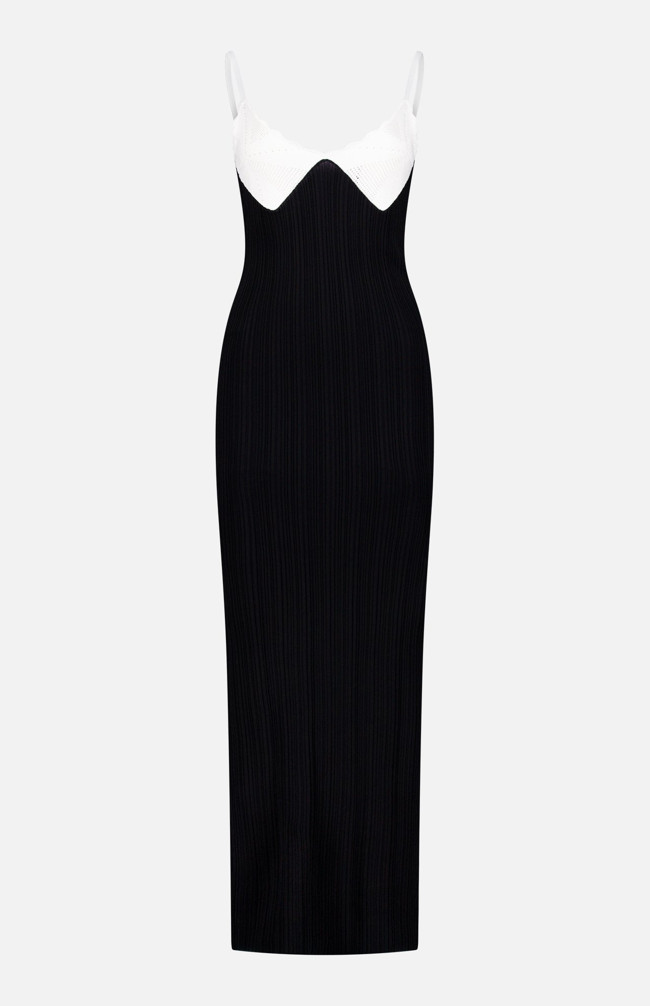 Amber Contrast Knit Maxi Dress (14681357320555)