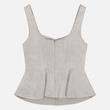 Catalan Lace Front Linen Top (14687654216043)