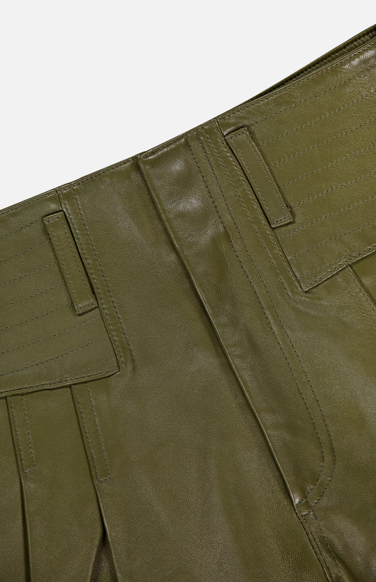 Justine Straight Leg Leather Pant (14698340155755)