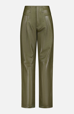 RONNY KOBOJustine Straight Leg Leather PantA.K. Rikk's