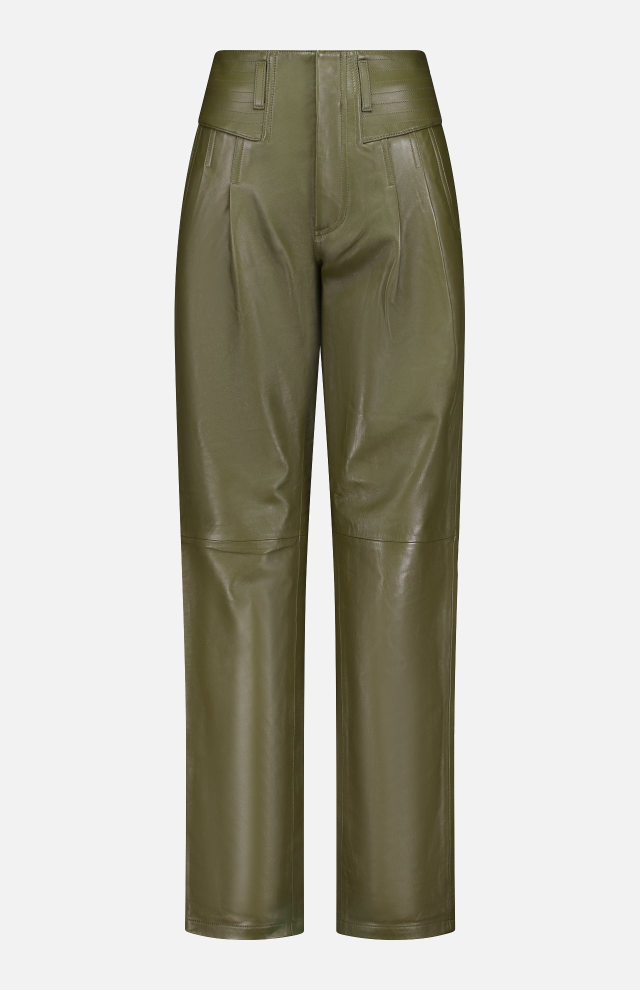 Justine Straight Leg Leather Pant (14698340155755)
