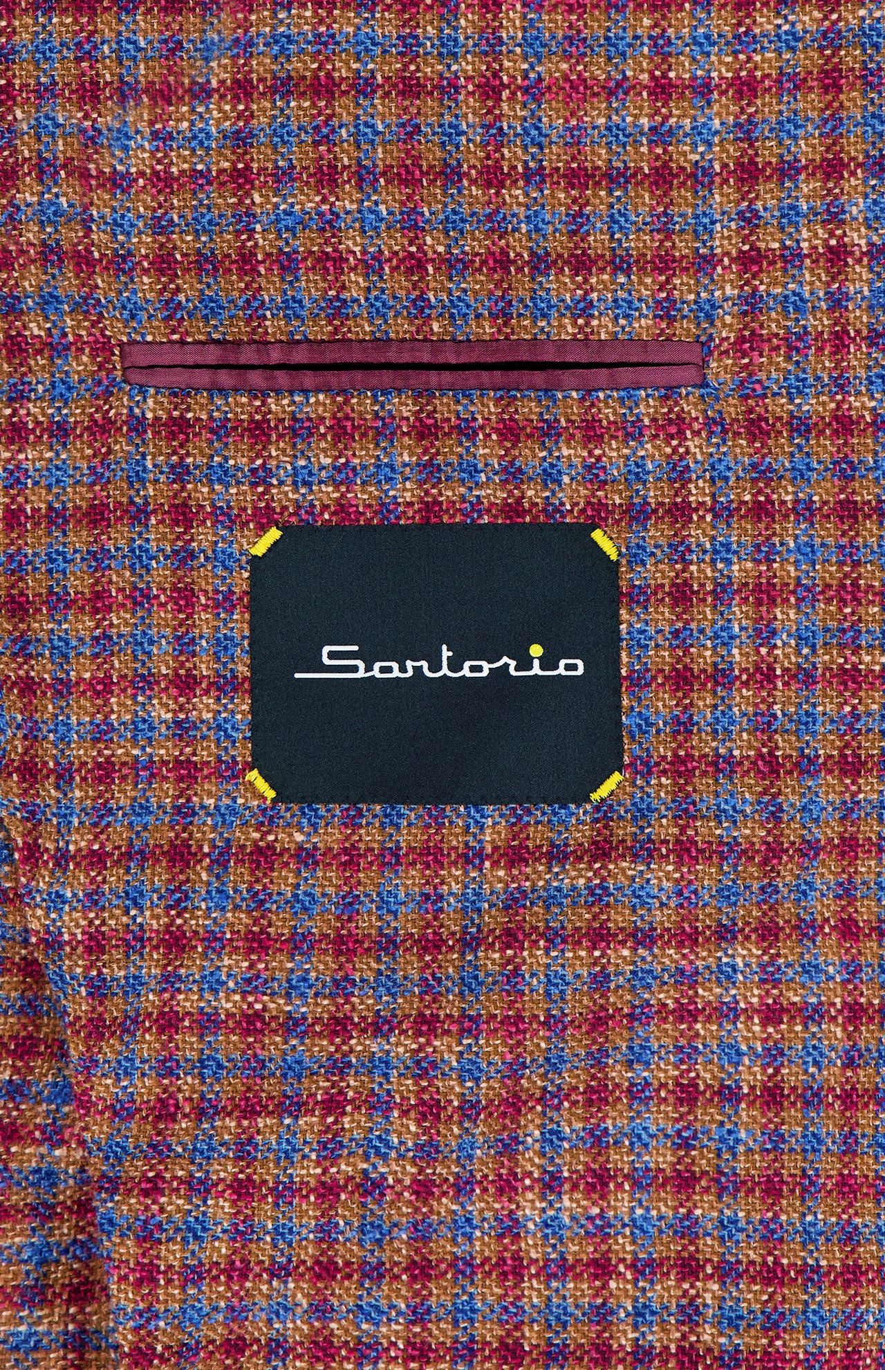Wool and Silk Micro Check Sportcoat (14690370584939)