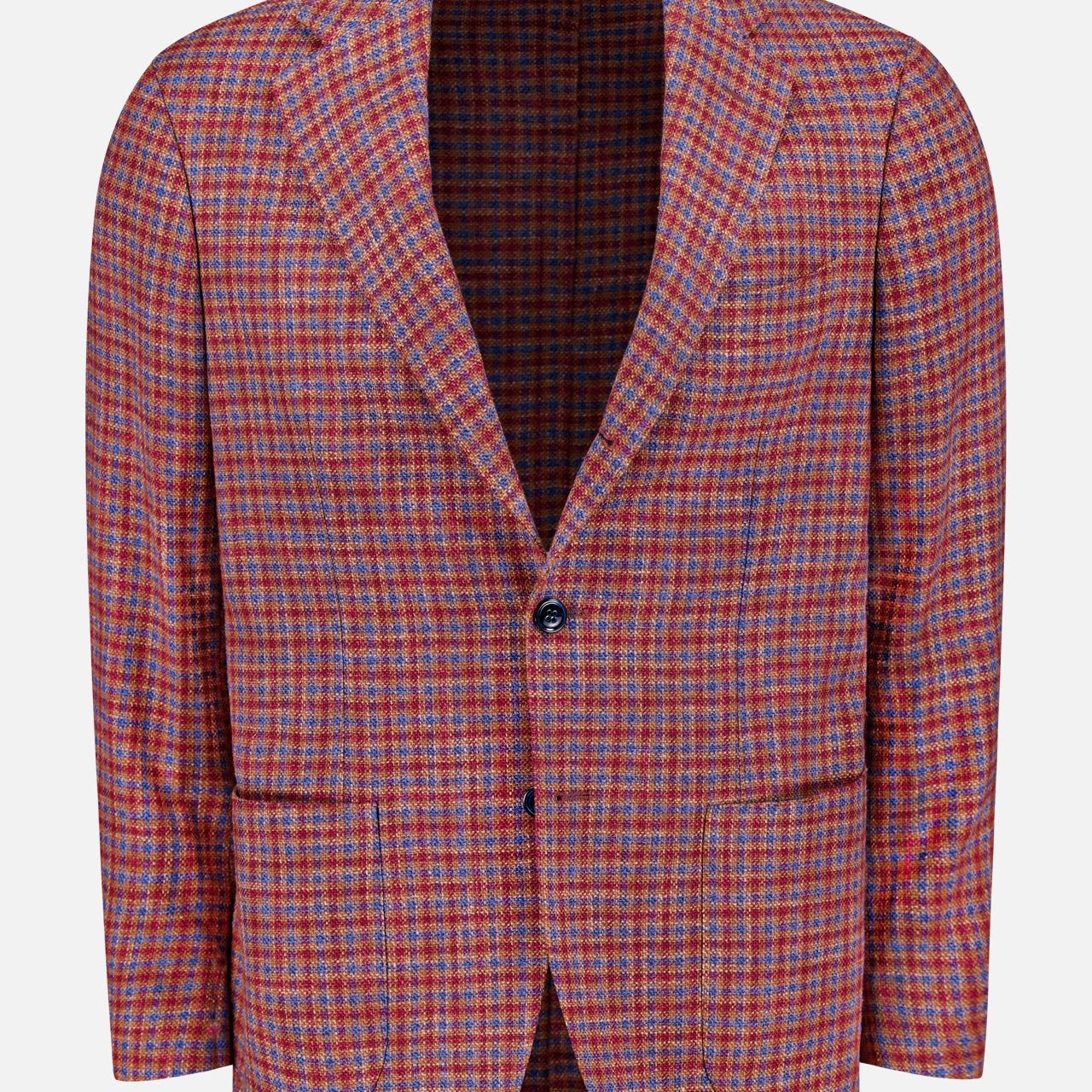 Wool and Silk Micro Check Sportcoat (14690370584939)