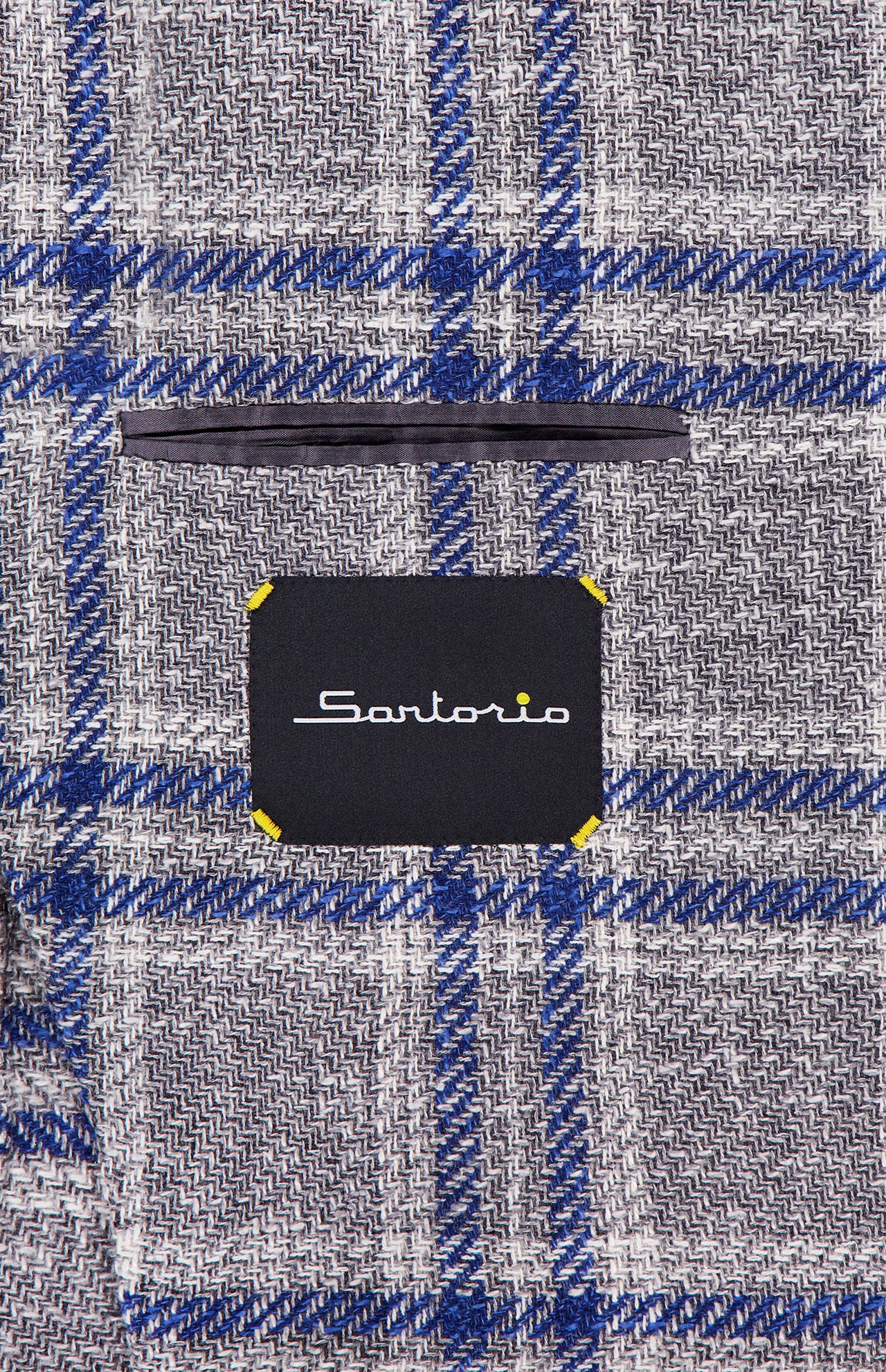 Wool and Silk Plaid Sportcoat (14690370519403)