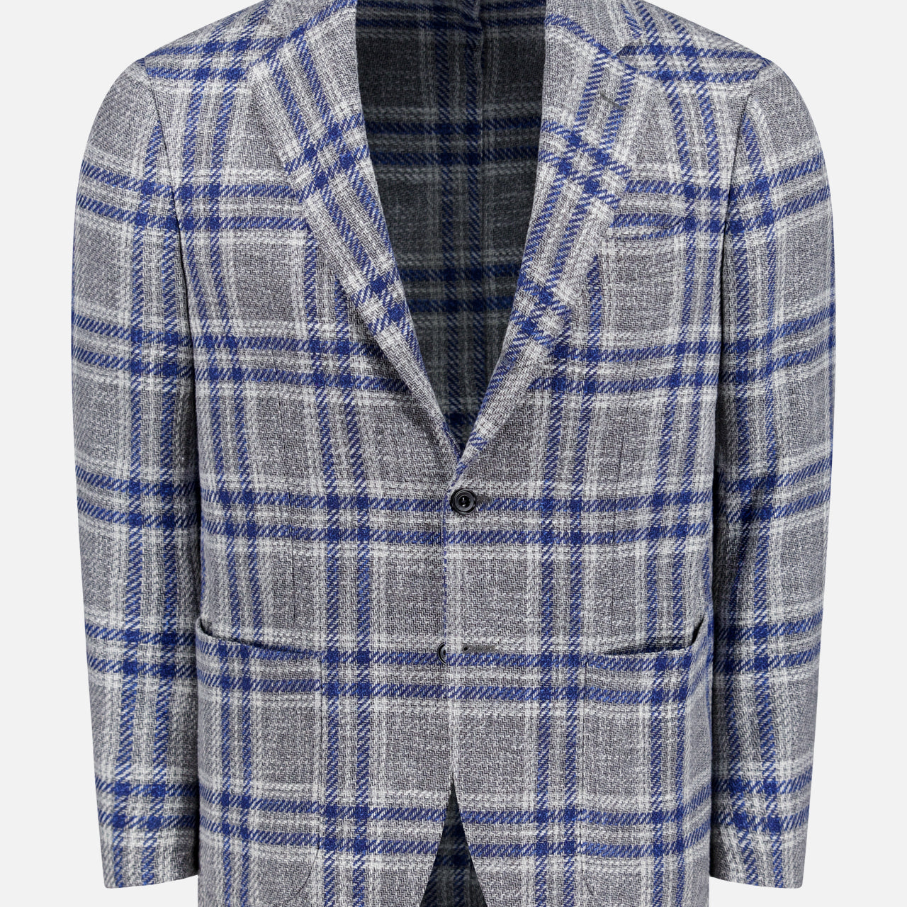 Wool and Silk Plaid Sportcoat (14690370519403)