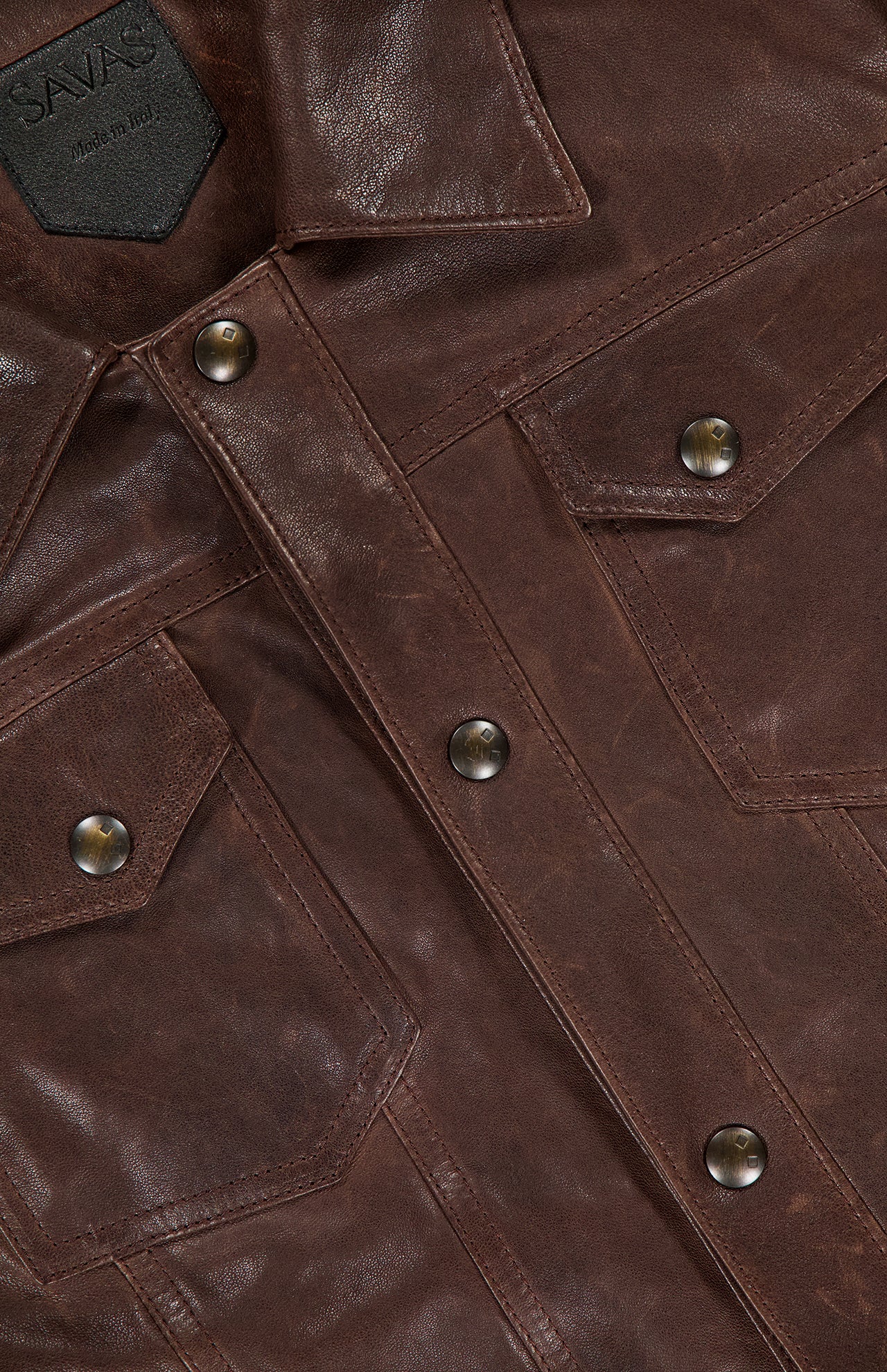 Denham Grained Lamb Trucker Jacket (14695722418539)