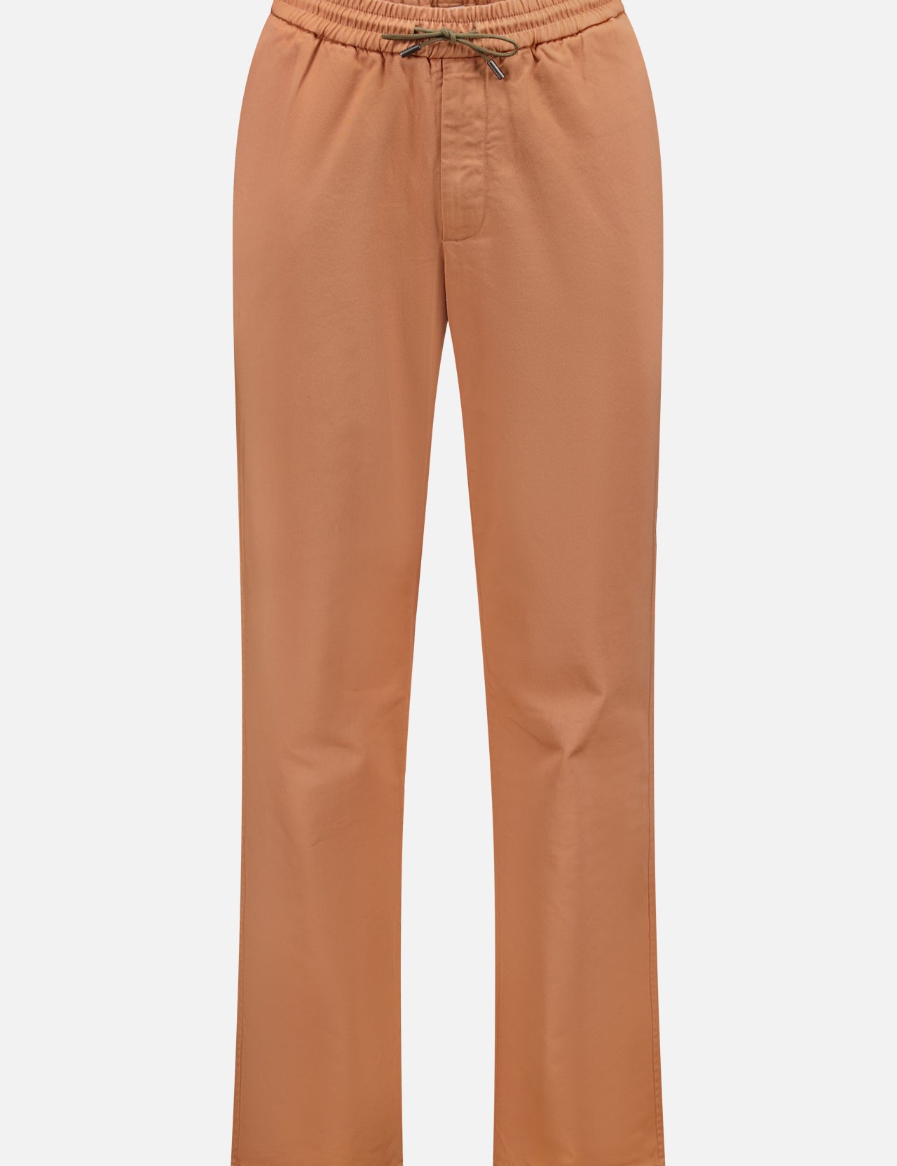 The SEASE Summer Mindset Drawstring Trouser Pant features a light brown pastel shade, elastic waistband, straight legs, and relaxed fit, shown against a plain white background.