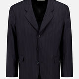 Barrio Striped Wool Blazer (14627290972523)