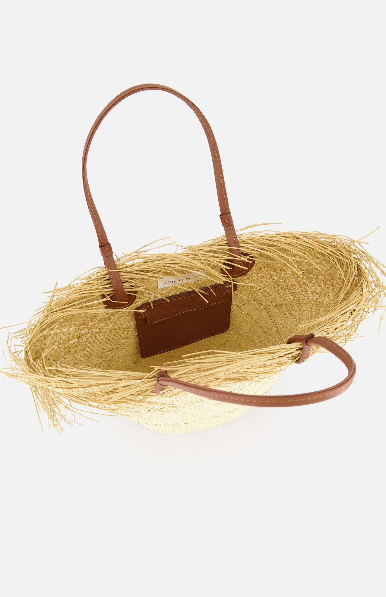 Baby Ombre Basket with Frayed Border Bag (14680748065131)