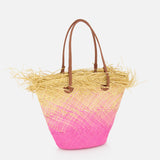 Baby Ombre Basket with Frayed Border Bag (14680748032363)