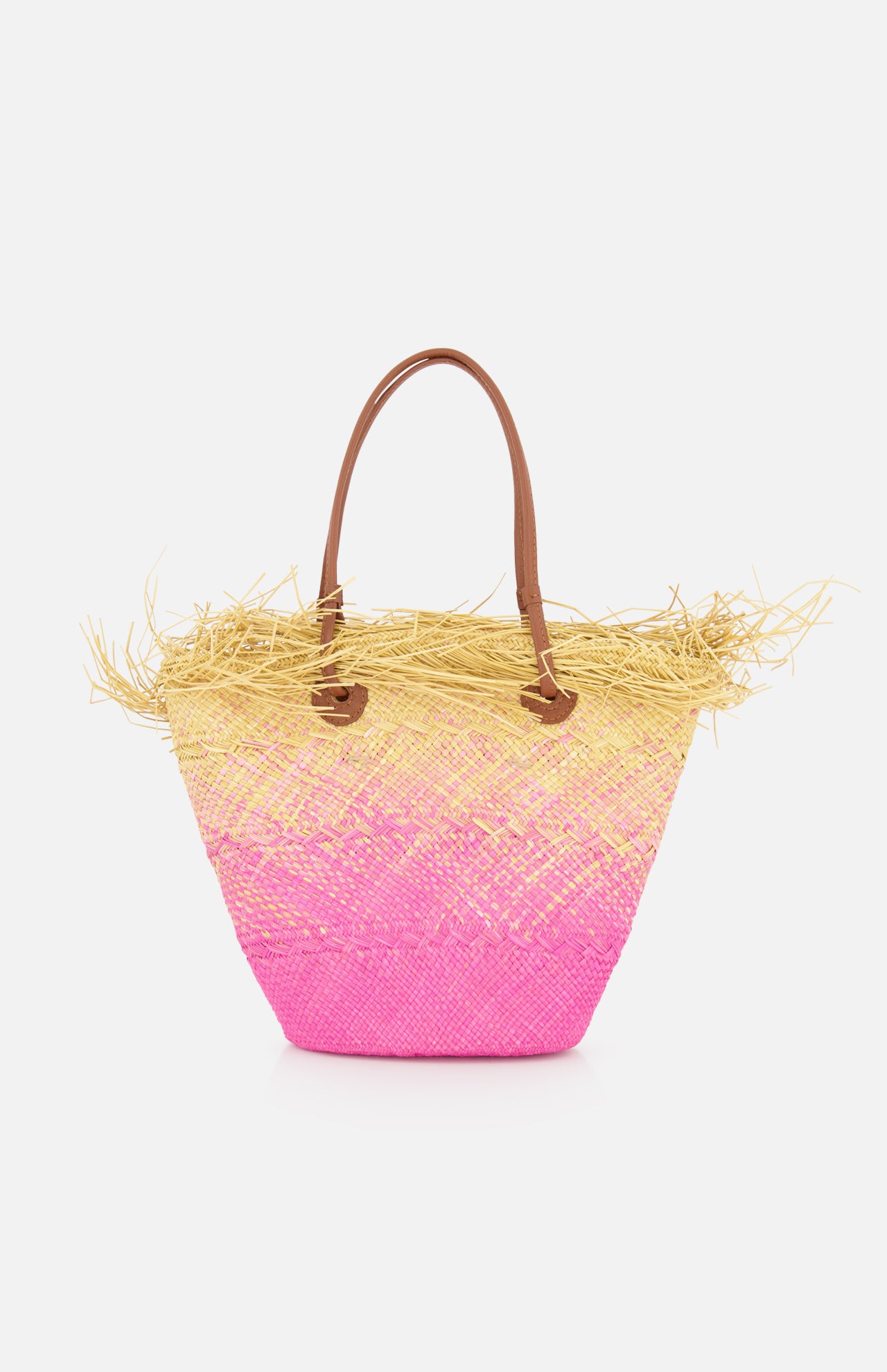 Baby Ombre Basket with Frayed Border Bag (14680748032363)