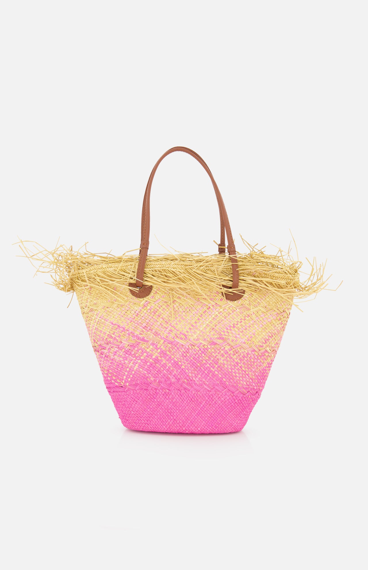 Baby Ombre Basket with Frayed Border Bag (14680748032363)