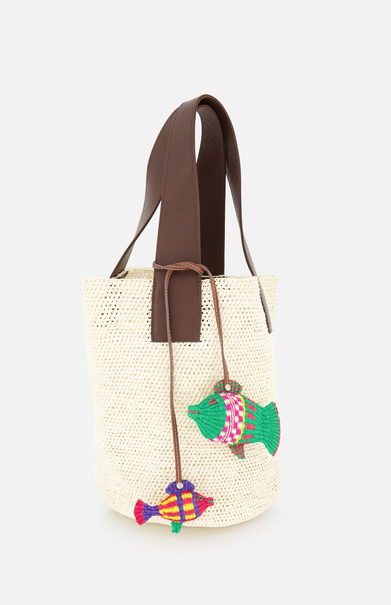 Medium "El Viajero" Woven Straw Bag (14680748163435)