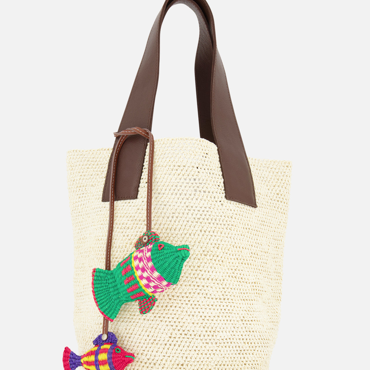 Medium "El Viajero" Woven Straw Bag (14680748163435)