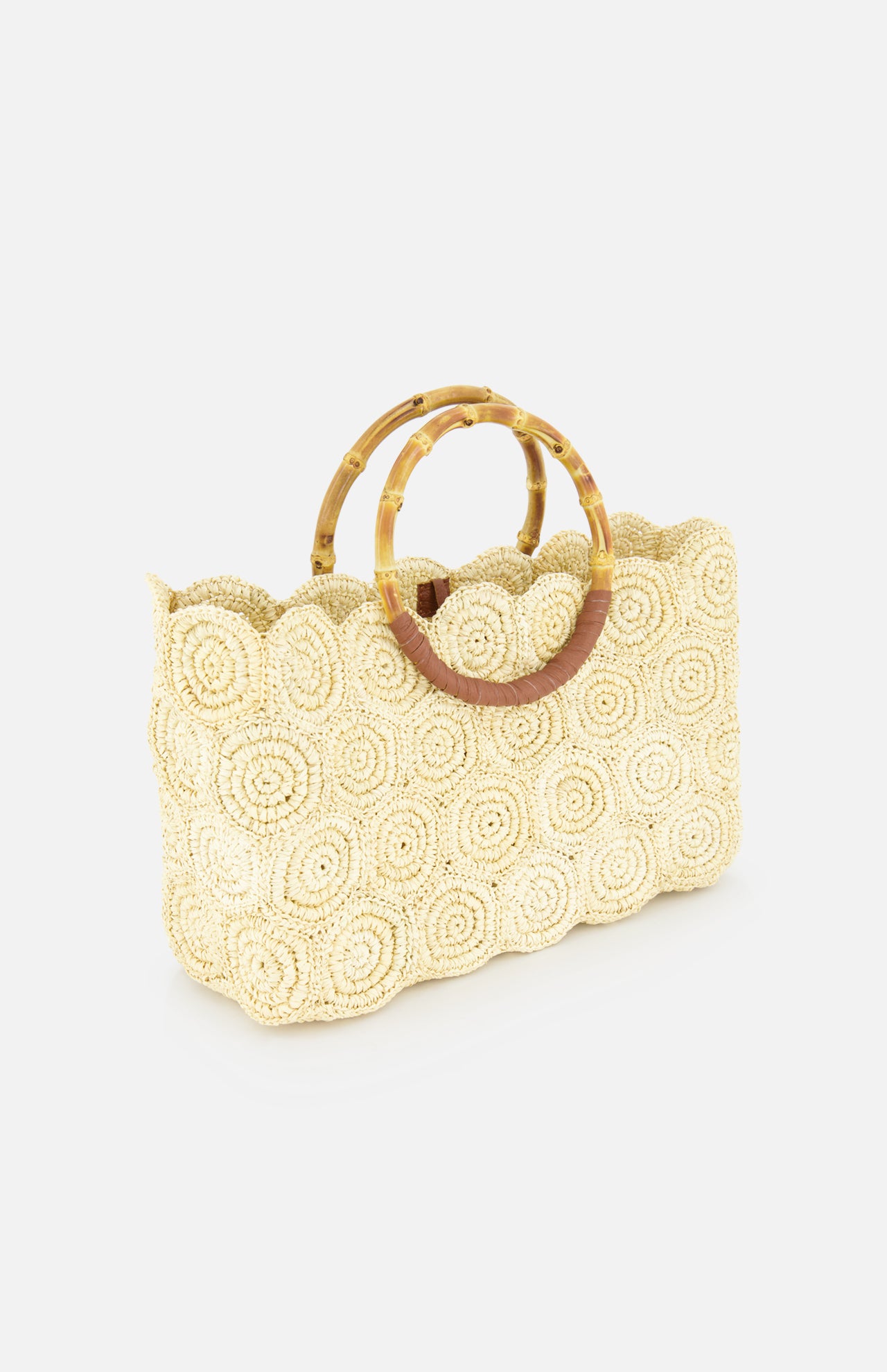 Scalloped Beach Basket Bag (14680747966827)