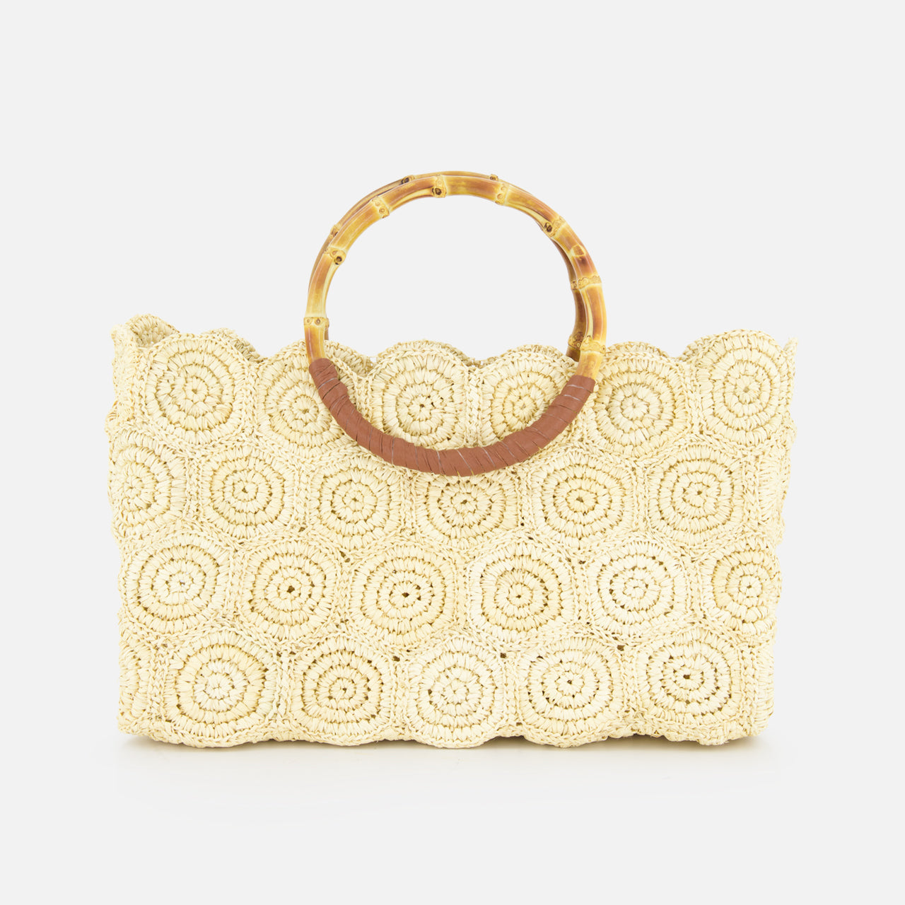 Scalloped Beach Basket Bag (14680747966827)