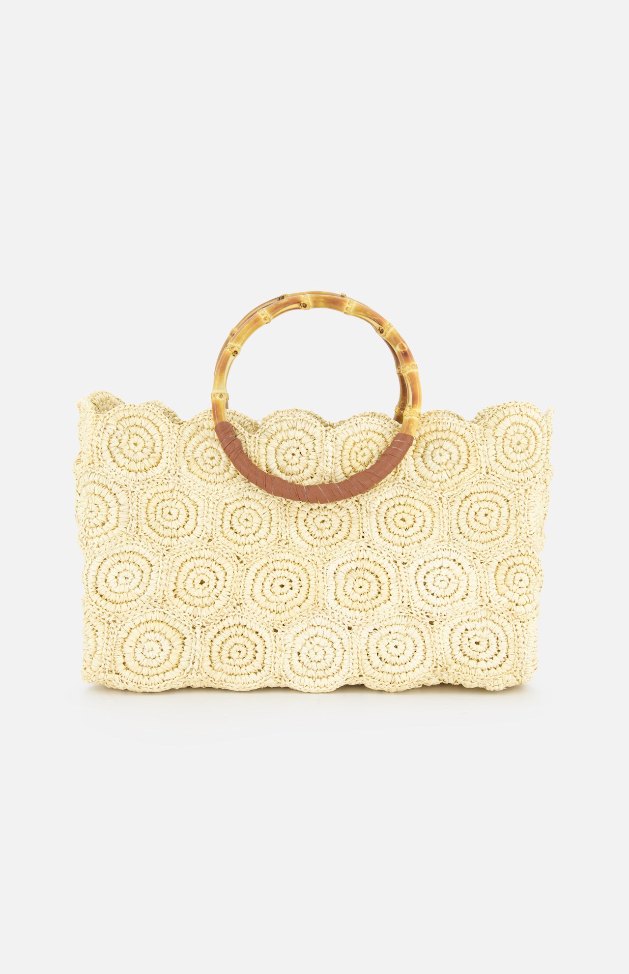 Scalloped Beach Basket Bag (14680747966827)