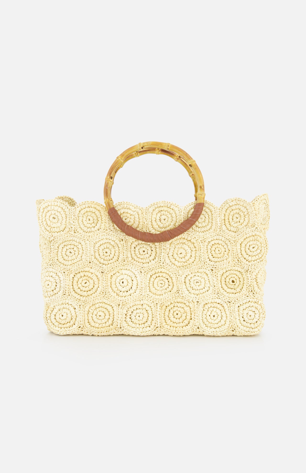 Scalloped Beach Basket Bag (14680747966827)