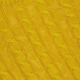 Silk Cable Knit Pullover Sweater