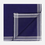 Philharmonie Marine Satin Border Pocket Square (14750801527147)
