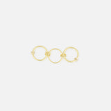 The Jovie Double Pave Ring by SPINELLI KILCOLLIN showcases two interlocking, subtly twisted circles adorned with pavé detailing, presented against a plain white background.