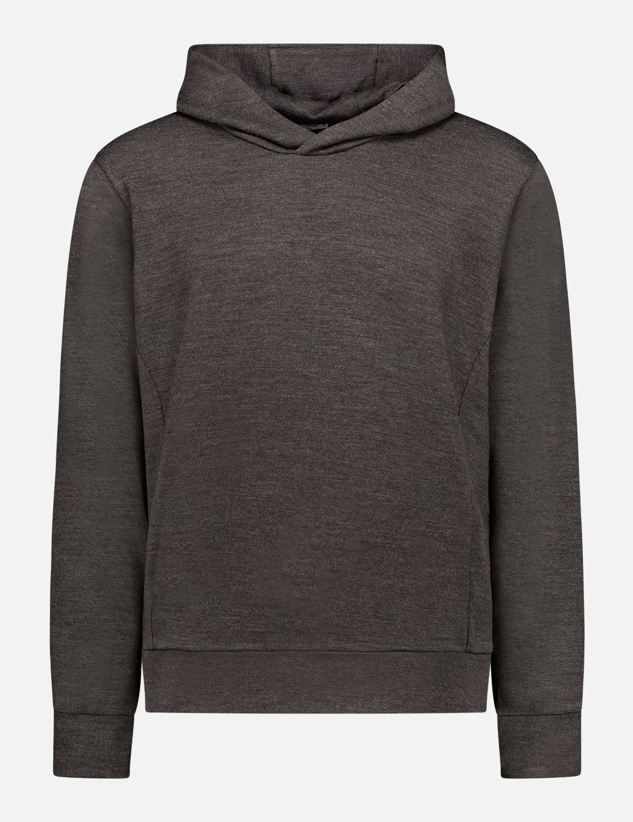 The Jo HP Hoodie by STEFAN BRANDT is a plain, dark grey hoodie with long sleeves and no visible logos or designs, designed for comfort and versatility, shown on a white background.