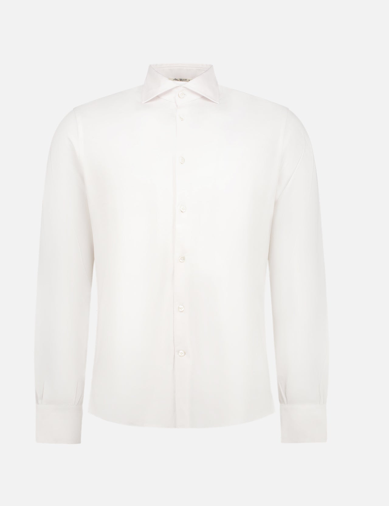 The Ostin S Shirt by STEFAN BRANDT is a long-sleeve, 100% cotton shirt with a classic collar, shown against a plain white background.