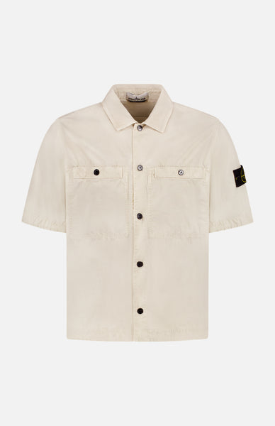 STONE  ナイロンシャツ ブラック 1200003 ORGANIC STRETCH BROKEN TWILL COTTON 'OLD