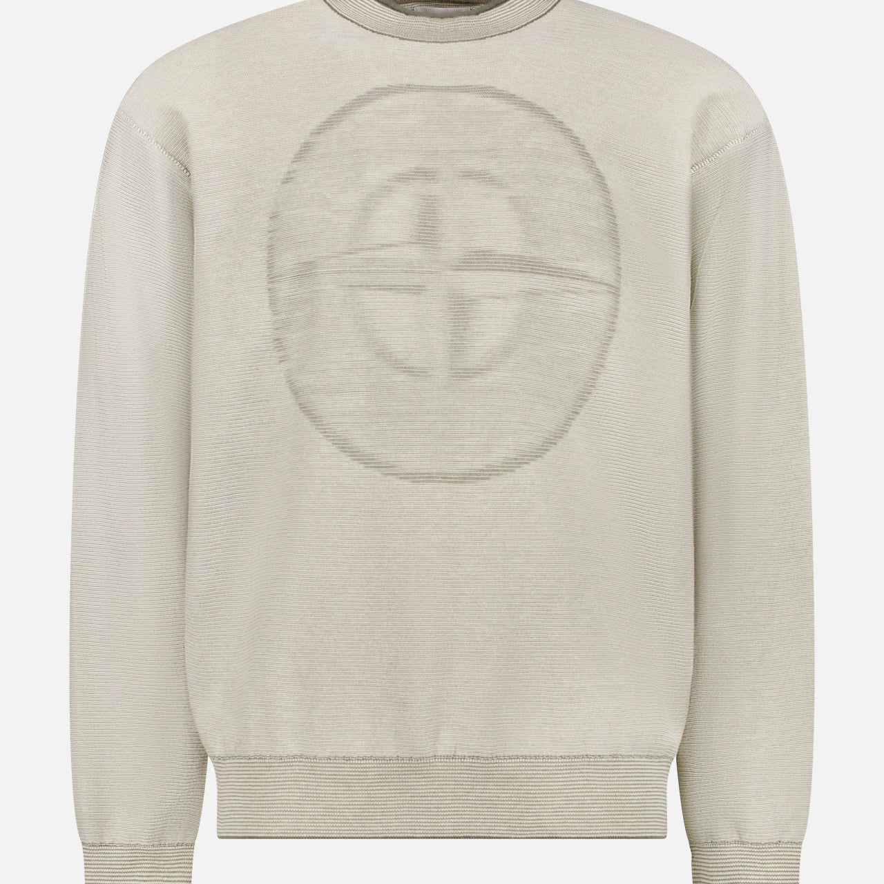 Crew Neck Blurred Logo Sweater (14625293762923)