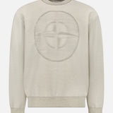 Crew Neck Blurred Logo Sweater (14625293762923)